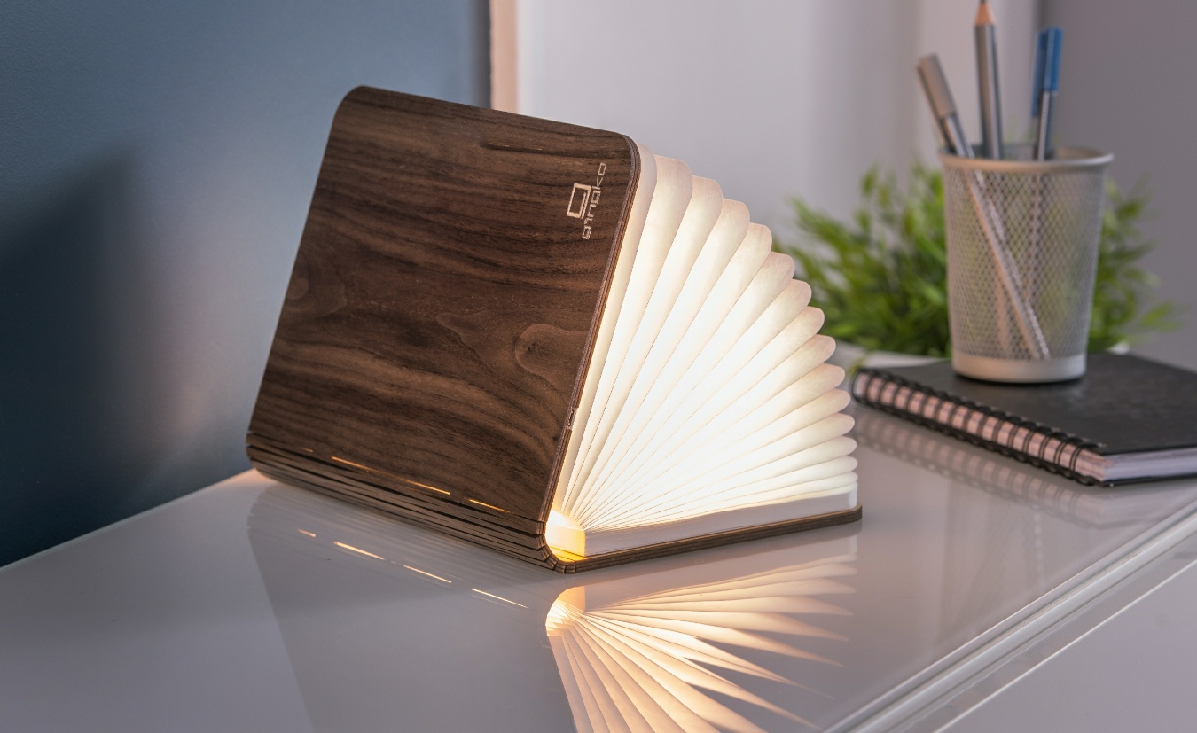 Gingko » Smart Book Light (Natural Wood)