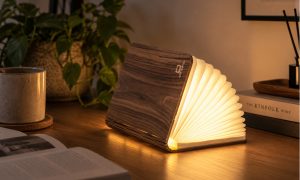 Smart Book Light (Natural Wood) - Large Walnut