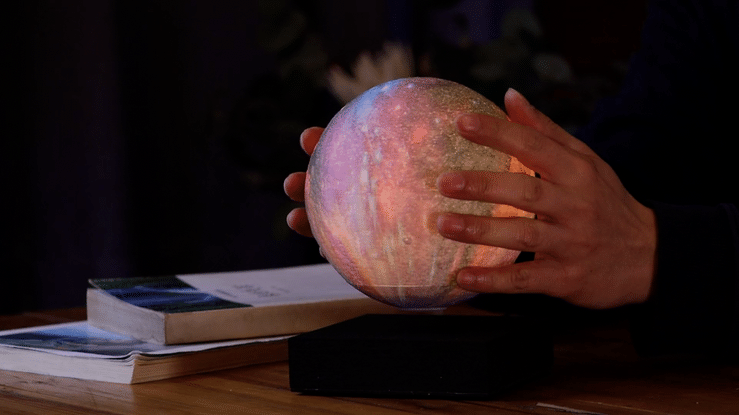 TikTok's favorite levitating moon lamp gets a rather vibrant