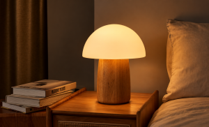 Alice Mushroom Lamp - Large White Ash