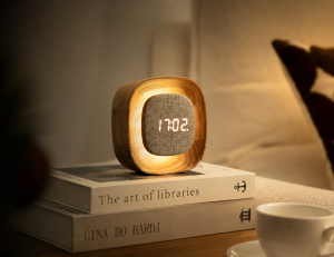 Lumos Clock - Square White Ash