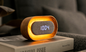 Lumos Clock - Oval White Ash