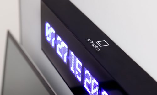 Calendar LED Wall Clock Black
